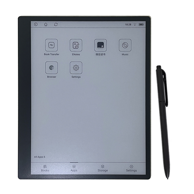 E-Ink 10.3-Inch Writing Tablet Electronic Book Reader with Fingerprint English & Chinese Support 5000mAh Battery