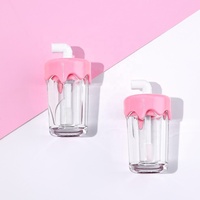 Vente en gros emballage de brillant à lèvres pour tasse à thé lait café coloré personnalisé Tubes de contenant de brillant à lèvres boisson 7ml avec applicateur