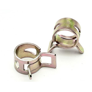 Collier de serrage à ressort pour tuyau automobile, haute qualité, plaqué zinc coloré, plaqué zinc jaune, spécial colliers de serrage pour tuyaux - Product Image 1