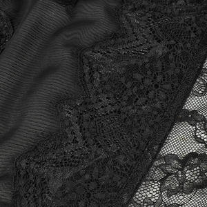 Corsetto in rete nera <span class=keywords><strong>elegante</strong></span> moda donna con osso in pizzo floreale e Bustier ricamato Sexy Boudoir intimo - Product Image 5
