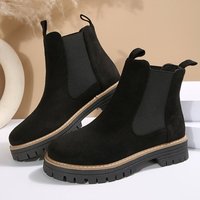 Marque Filles Mary Jane Fourrure Bottes Chaussures D'hiver Avec Peep Toe Design