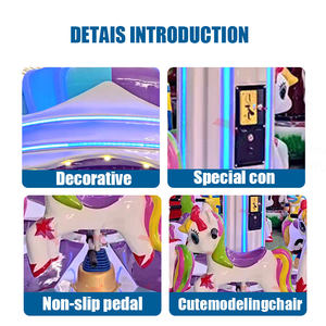 Mesin Permainan <span class=keywords><strong>Carousel</strong></span> Anak-Anak Kustom Langsung dari Pabrik, Wahana <span class=keywords><strong>Carousel</strong></span> Mini 6 Orang untuk Logam Plastik, Warna Dapat Disesuaikan - Product Image 5