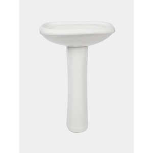 อ่างล้างหน้าแบบตั้งพื้น เซรามิกสีฟ้าเงา รุ่นโมเดิร์น ขนาด 830x450x550 มม. ผลิตภัณฑ์จากผู้ผลิตเครื่องใช้สุขภัณฑ์ - Product Image 1