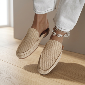Handcrafted Raffia <b>Mules</b> - Product Image 3