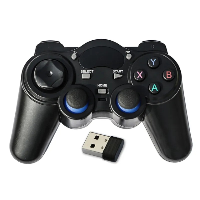2.4G Wireless Camepad for PS3 Joystick With USB OTG Converter Adapter for PC/TV Game Controller