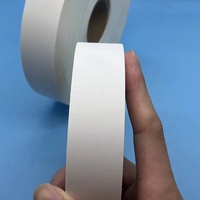 Ruban d'étiquette de revêtement de tissu en nylon TPU thermofusible en gros rouleau d'étiquette de langue de chaussure blanche de haute qualité de 2cm de largeur pour chaussures