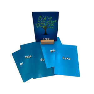 Tarjetas de papel ecológicas personalizadas a prueba de diseño gratuito, educación temprana para bebés con temas de animales, embalaje personalizado - Product Image 4