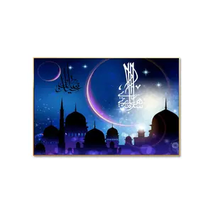 JIEKAI Kleines Bairam Muslimfest Gemälde islamische Kirche Raya Kristall-Porzellan-Malerei