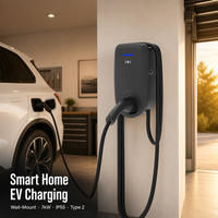 Nouvelle station de recharge pour véhicules électriques 7 kW 32 A CA, murale, type 2, pour parking domestique, IP55, certifiée CE