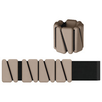 XLAN Bandes de poignet lestées en silicone multicolores réglables et durables, poids de poignet détachables, équipement de fitness pour yoga et Pilates, personnalisable