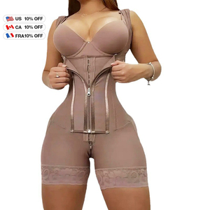 YuMe Body Reductor de Compresión Alta para <span class=keywords><strong>Mujer</strong></span>, Tallas Grandes, con Diseño de Gancho y Cremallera para Control Firme - Product Image 3