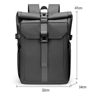 <span class=keywords><strong>Sac</strong></span> à dos pour ordinateur portable en cuir PU imperméable à grande capacité avec logo personnalisé, design professionnel pour l'école, les voyages, le <span class=keywords><strong>travail</strong></span>, dos souple - Product Image 6