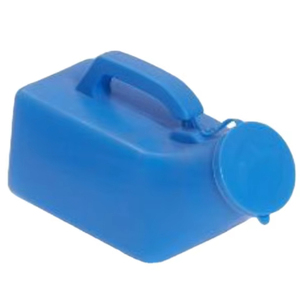 Échantillon GRATUIT – Fournitures hospitalières : Bouteille de collecte d'urine portable en plastique pour homme avec couvercle - Product Image 3
