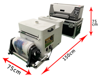 Printer DTF XP600 Pink Berkualitas Tinggi 2025, Film PET Transfer Panas A3 dengan Oven, Tinta Bubuk, Roll Film, Satu Set Kombinasi 13 INCI