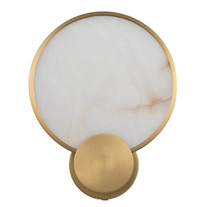 Lustre moderne en albâtre <span class=keywords><strong>Cora</strong></span>, lampes suspendues de luxe dorées, luminaire suspendu en marbre pour salon - Product Image 6