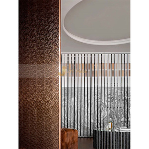 Lámina de Acero Inoxidable con Recubrimiento de Color PVD C280, Patrón Martillado, Lámina Decorativa de Acero Inoxidable para Paneles de Pared - Product Image 3