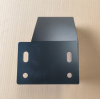 Supports en fer sur mesure, de forme spéciale, peints en poudre noire, pour composants de camions, avec service ODM OEM