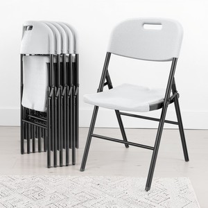 Sedie da giardino pieghevoli in resina bianca di alta qualità moderne mobili da <span class=keywords><strong>esterno</strong></span> portatili per eventi e parchi - Product Image 3