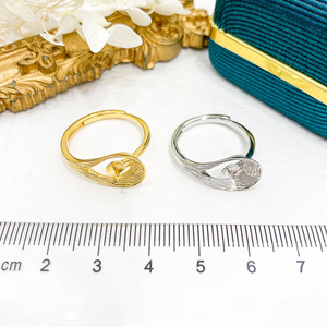 Anillo de Plata de Ley S925 con Perla y Base Vacía para Bricolaje, 8-11 mm, Redondo, Dorado y Plateado, Accesorios para Joyería - Product Image 3