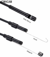 Mini caméra endoscopique étanche avec câble souple réglable 7 mm pour inspection USB Android pour voiture