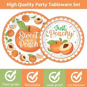 จานฟอยล์สีขาวแบบใช้แล้วทิ้งขนาด 9 นิ้ว ยี่ห้อ One Sweet Peach หนา 350 แกรม ขอบหยัก ได้รับการรับรองจาก FDA สำหรับงานปาร์ตี้ - Product Image 5