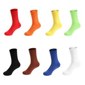 Anti-cold Pure Cotton Solid Color Men's and Women's Casual Ankle Socks for Unisex Winter Sports Socks Long Leg High Socks - Product Image 2