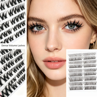 Cils en grappe effet œil de renard en vison faits main DIY pour maquillage de fête réutilisables