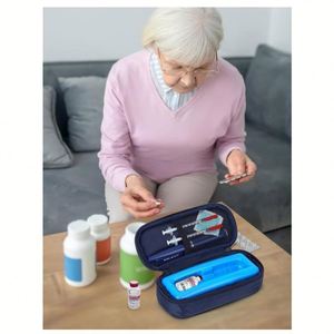 For Bestseller Polyester Insulin Cooler Bag with Protective Ice Pack Portable Insulin Storage Case Medicine Refrigeration Box - Product Image 4