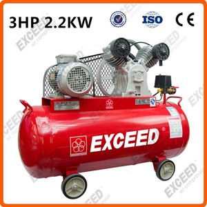 เครื่องอัดอากาศแบบลูกสูบ 2.2 กิโลวัตต์/3 แรงม้า ทนทาน 8 บาร์ สำหรับงานก่อสร้าง โรงงานผลิต โรงรถ และอุตสาหกรรม - Product Image 4