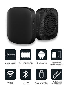 TolinkTek Inc 3IN1 Smart AI Box convertit filaire en sans fil pour Apple Carplay & Android Auto 2 + 32G, Type-C/TF inclus - Product Image 6