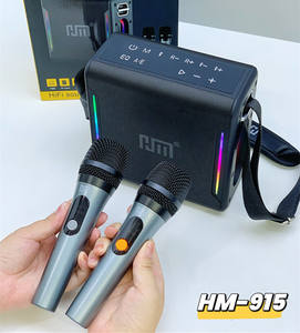 Altavoz de Karaoke HM-915 de Gran Potencia con Bajos Potentes, Reproductor de Música Portátil con Micrófono y <span class=keywords><strong>Bluetooth</strong></span> para Fiestas en Casa - Product Image 2