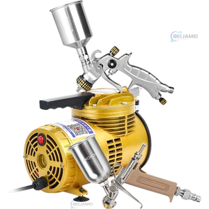 무스 케이크 특수 샌드블라스팅 기계 (에어 펌프+실버+소형 스프레이 건) - Product Image 1