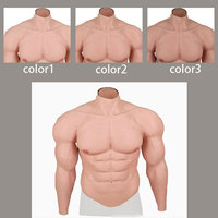 Músculos Artificiales de Silicona para Brazos, Cuello Alto, Realistas, Estilo Kirin, para Cosplay, Pecho y Brazos, Súper Suaves y Cómodos, Accesorios Unisex para Adultos
