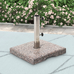 19KG Patio Umbrella Stand Central Pole Umbrella <strong>Weight</strong> Marble Granite <strong>Parasol</strong> <strong>Base</strong> - Product Image 3