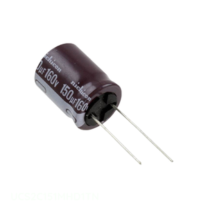 ตัวเก็บประจุ150 uF 160V ผ่านรู UCS2C151MHD1TN สารส้ม150 uF 20% - Product Image 1
