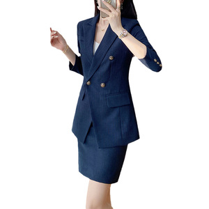 Women's Suit Set Polyester Three Quarter Sleeve Formal Autumn Anti-Wrinkle Business Wear - Product Image 5