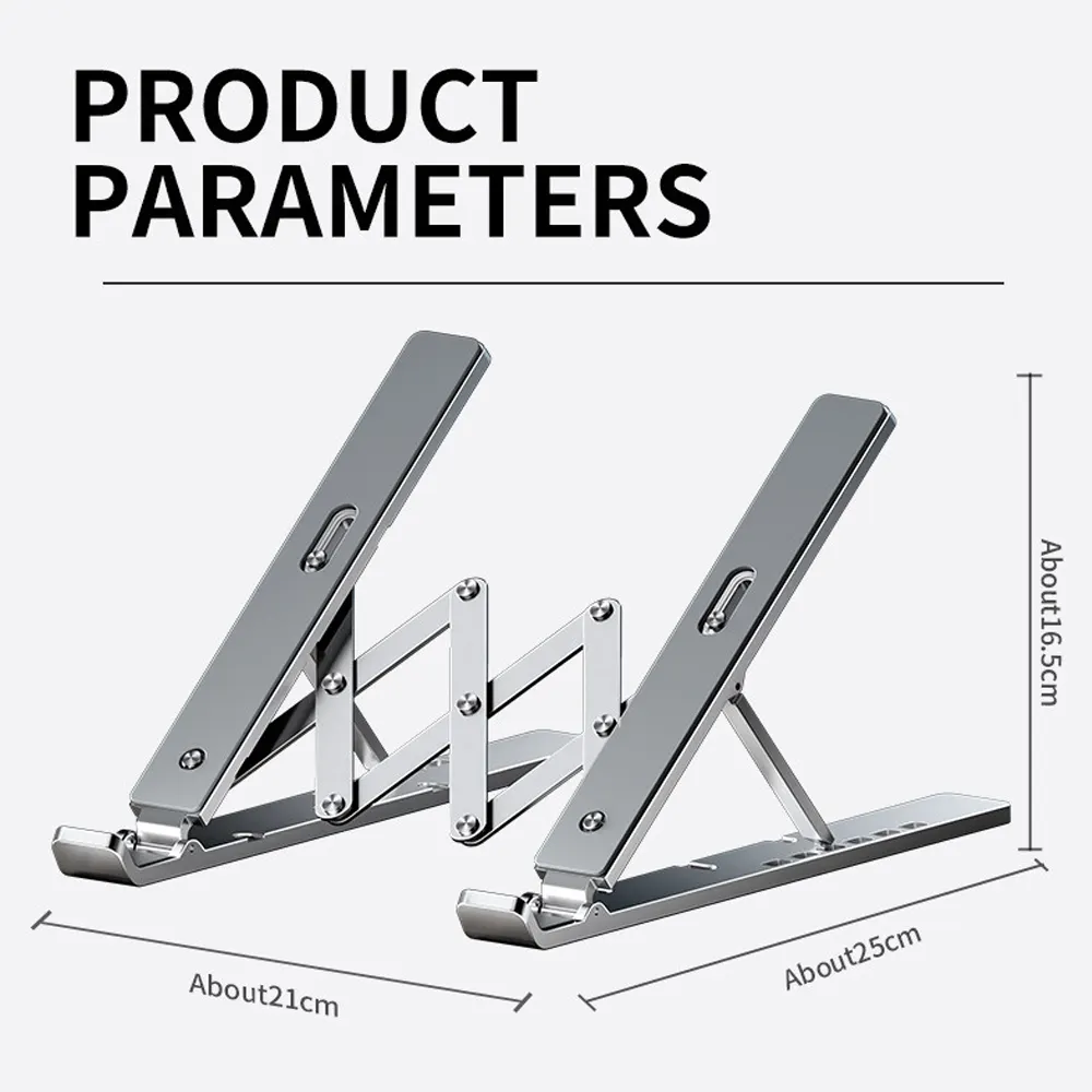 Portable Laptop Stand Foldable Support Base Notebook Stand For Macbook Pro Lapdesk PC Computer Laptop Holder Cooling Pad Riser