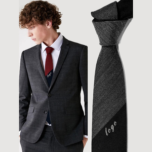 <span class=keywords><strong>Cravate</strong></span> <span class=keywords><strong>en</strong></span> <span class=keywords><strong>cachemire</strong></span> et laine pour homme, personnalisable, 2,4 pouces, avec logo brodé, classique, bicolore, <span class=keywords><strong>cravate</strong></span> fine - Product Image 1