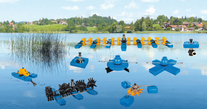 Aérateur à roue à aubes Futi 1HP 0.75kW en acier inoxydable 380V/220V à haute efficacité pour l'aquaculture, pour les étangs de crevettes et de poissons - Product Image 4