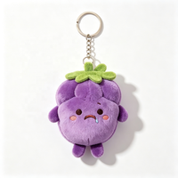 Porte-clés en peluche personnalisé, pendentif en coton PP doux, OEM ODM, cadeau promotionnel en gros