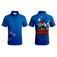 Polo respirant en gros pour hommes, impression par sublimation, maillot personnalisé, chemises de fléchettes