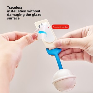 Lève-couvercle de toilettes aromathérapeutique en forme de cloche, design jetable en plastique pour une ouverture sans contact, usage domestique - Product Image 2
