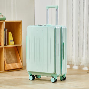 कस्टम बड़े 20/24 इंच के कंप्यूटर एब्स कैरी-ऑन ट्रॉली सूटकेस और फ्रंट ओपन बैग डिजाइन थोक मूल्य - Product Image 4