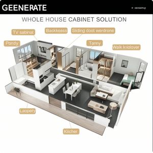 خزانة ملابس فاخرة مخصصة، منظم خزانة عصري، خزانة ملابس خشبية للغرفة، دولاب ملابس - Product Image 5