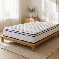 Matelas à ressorts ensachés silencieux, tissu tricoté respirant, personnalisation ODM par l'usine de matelas
