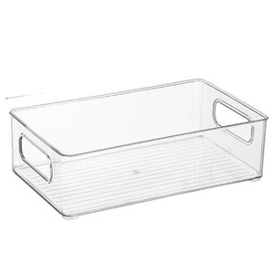 Transparent <b>Storage</b> <b>Box</b> Rectangle Stackable Plastic <b>Bin</b> For Bedroom Neatening Minimalist Design - Product Image 2