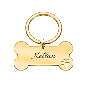 Wholesale Personalized Pet <b>Tag</b> Engraved Pet ID <b>Name</b> Puppy Collar <b>Tag</b> <b>Dogs</b> Floral TT Stainless Collar <b>Tags</b> Titanium Steel Rivet - Product Image 1