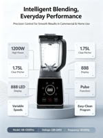 Blender ABS commercial 2L de fabrication allemande pour usage domestique et hôtelier, prise britannique, mixeur électrique pour smoothies
