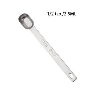 <span class=keywords><strong>Cucharadita</strong></span> de acero inoxidable de mango largo <span class=keywords><strong>1</strong></span>/4/<span class=keywords><strong>1</strong></span>,25 ml /<span class=keywords><strong>1</strong></span>/32 oz/<span class=keywords><strong>1</strong></span>,25 Cc cuchara medidora individual - Product Image 4