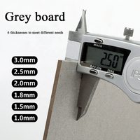Carton gris anti-ondulation 2 mm 2,5 mm, carton à haute lissité pour couvertures de livres rigides et classeurs, taille personnalisée disponible
